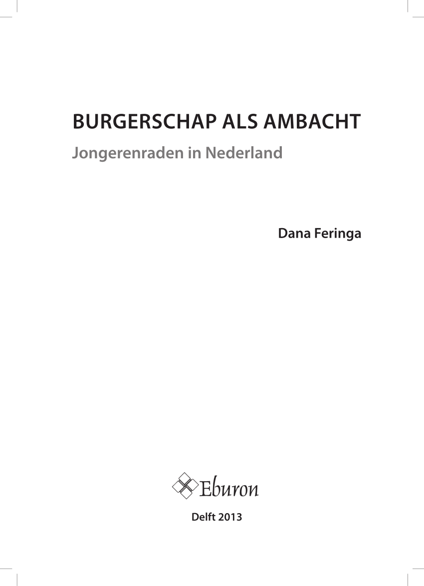 bad precedent Handig PDF) Burgerschap als ambacht. Jongerenraden in Nederland (proefschrift)