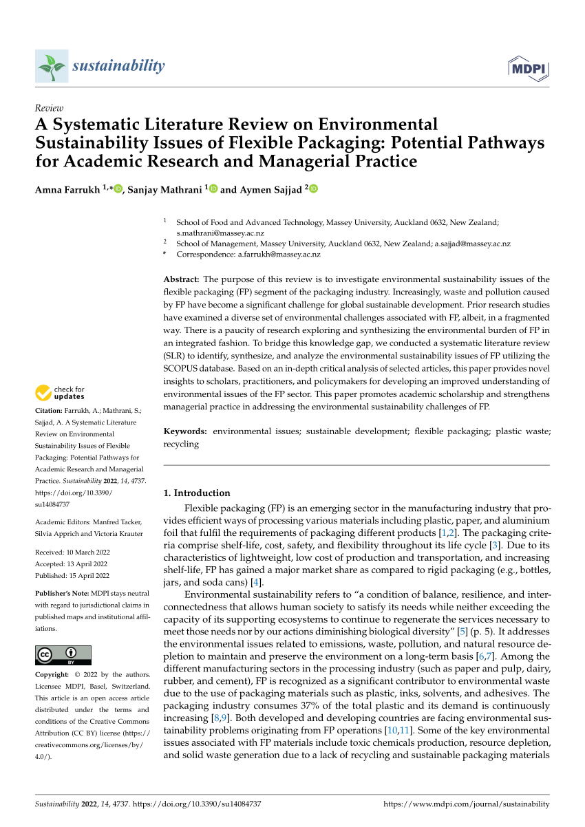 literature review of eco friendly products