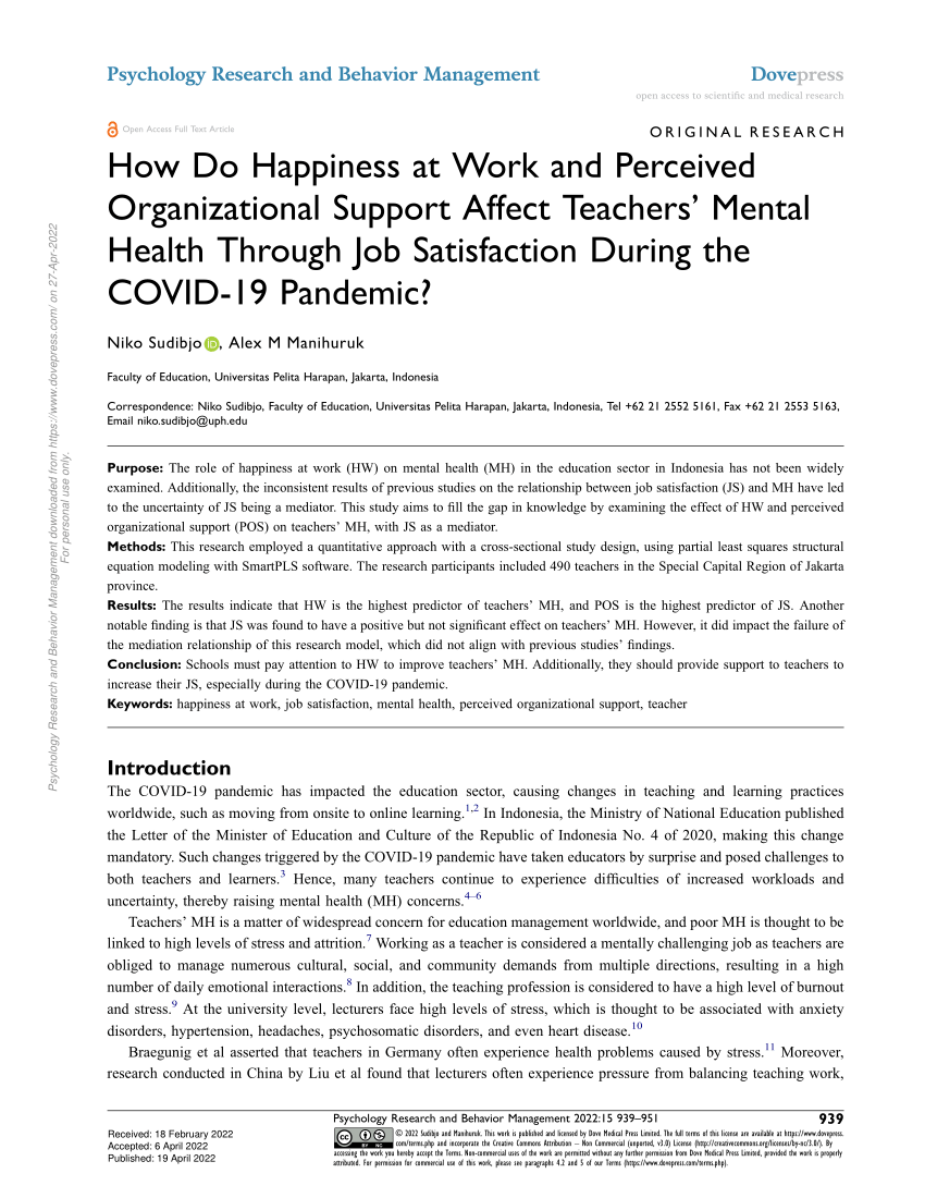 research on happiness at work