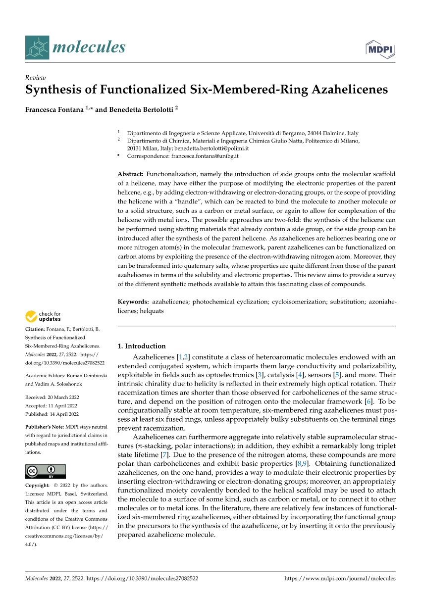 Synthesis of Fluorescent Five- and Six-Membered Ring