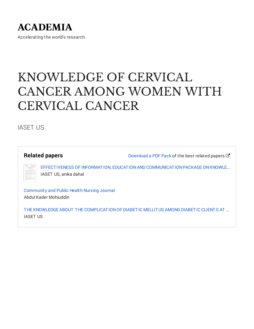 cervical cancer thesis