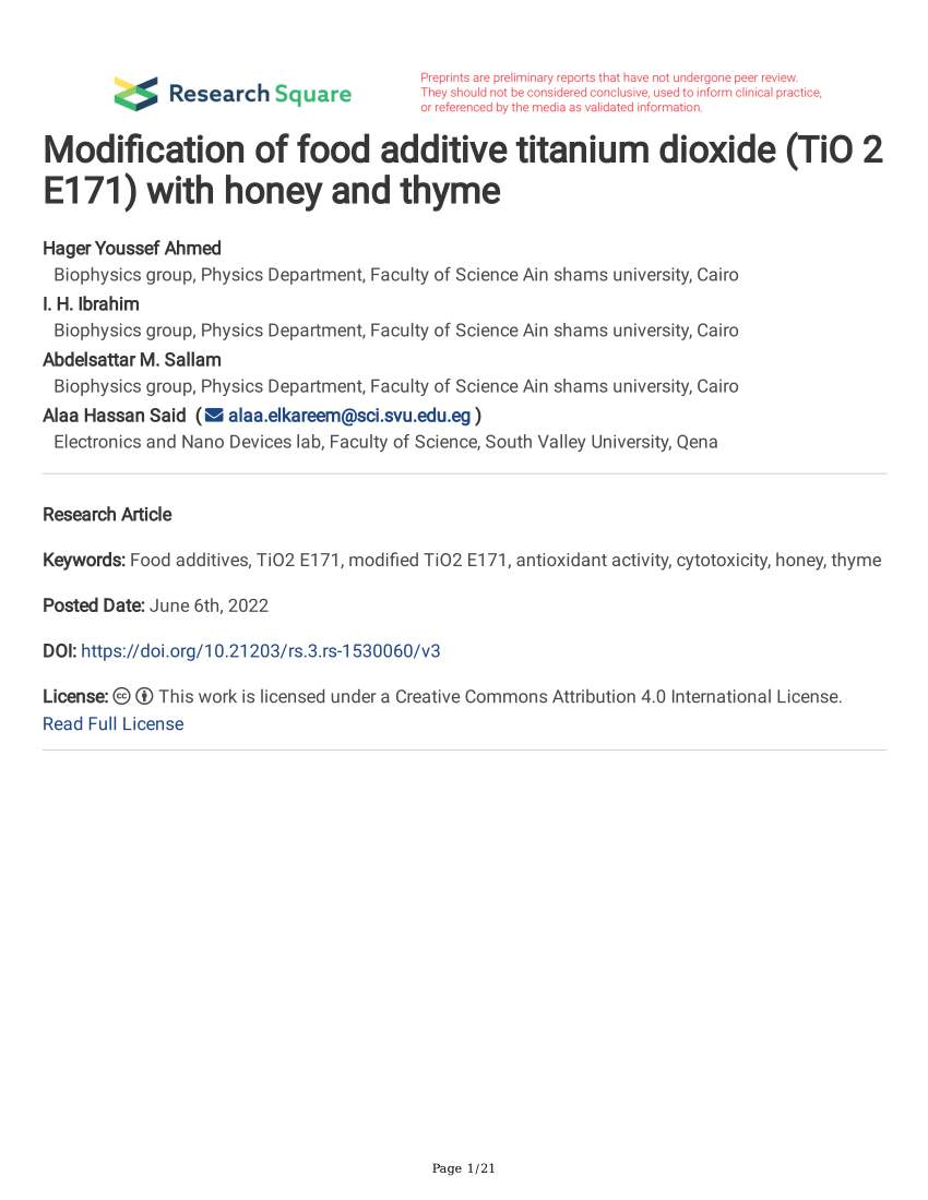Titanium Dioxide  250 G Titanium Dioxide For Use In Food - E171