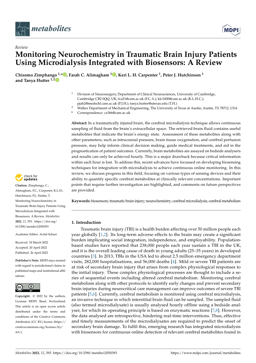 Validation of Dexamethasone-Enhanced Continuous-Online Microdialysis for  Monitoring Glucose for 10 Days after Brain Injury