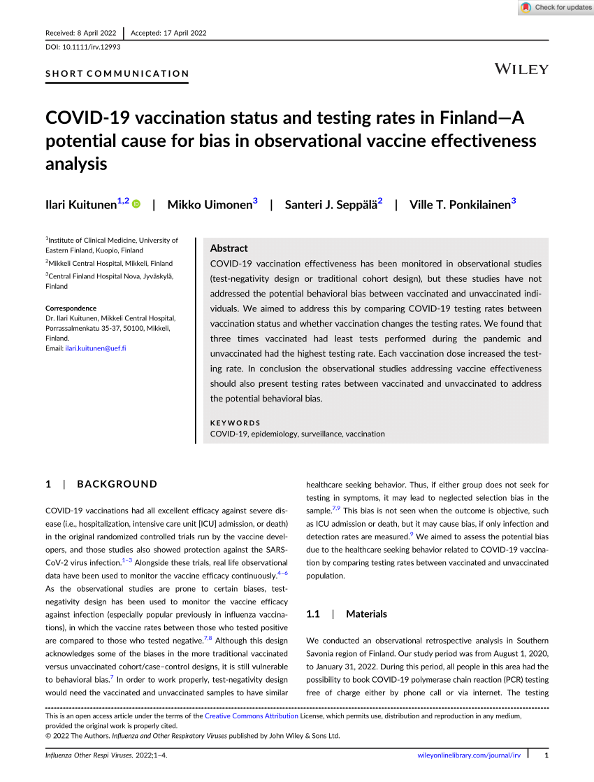 pdf-covid-19-vaccination-status-and-testing-rates-in-finland-a