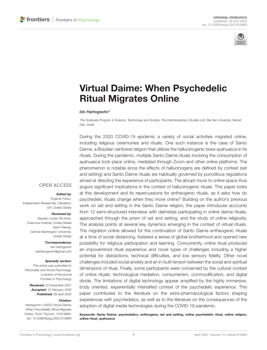 The Paradox of Set and Setting in the American Psychedelic Experience -  Chacruna