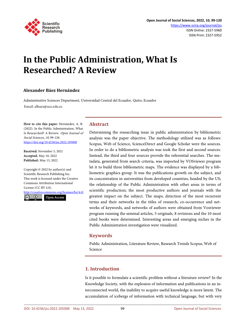 sample of research title in public administration