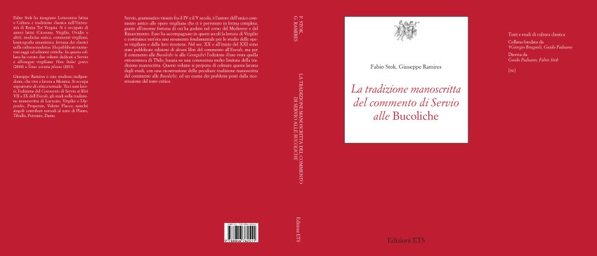 PDF) La tradizione manoscritta del commento di Servio alle Bucoliche