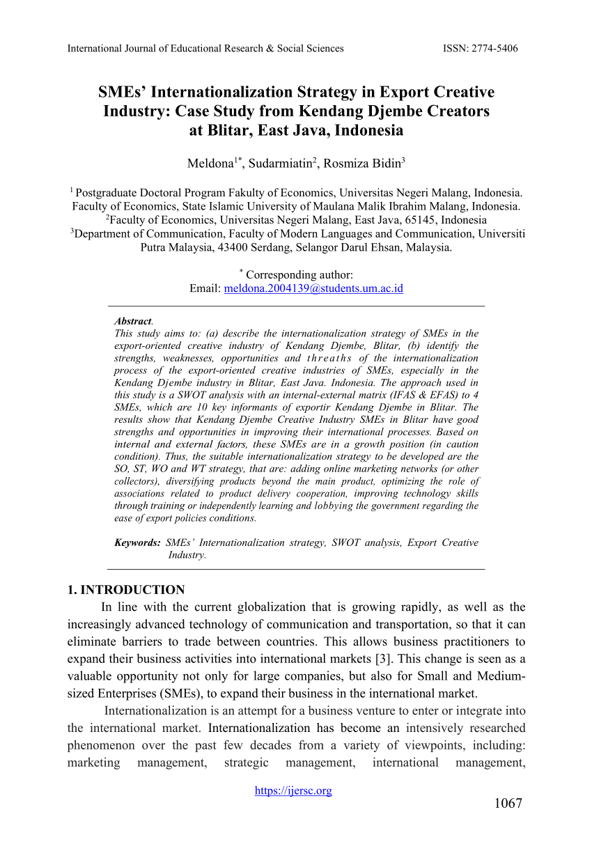 PDF) Piggyback Strategy: A Solution to Boost Internationalization of Small  and Medium Enterprises in Indonesia