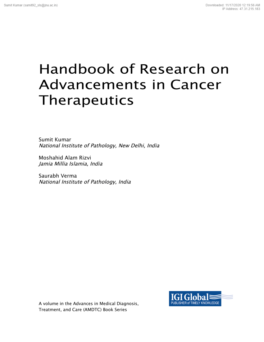 PDF) Gene Editing and Gene Therapies in Cancer Treatment