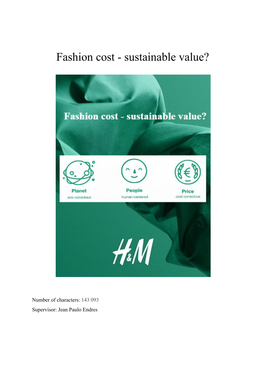 PDF) Sustainable fast fashion - case study of H&M