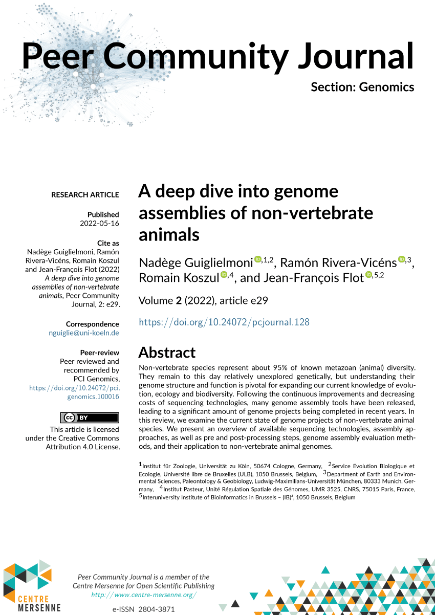 (PDF) A deep dive into genome assemblies of non-vertebrate animals