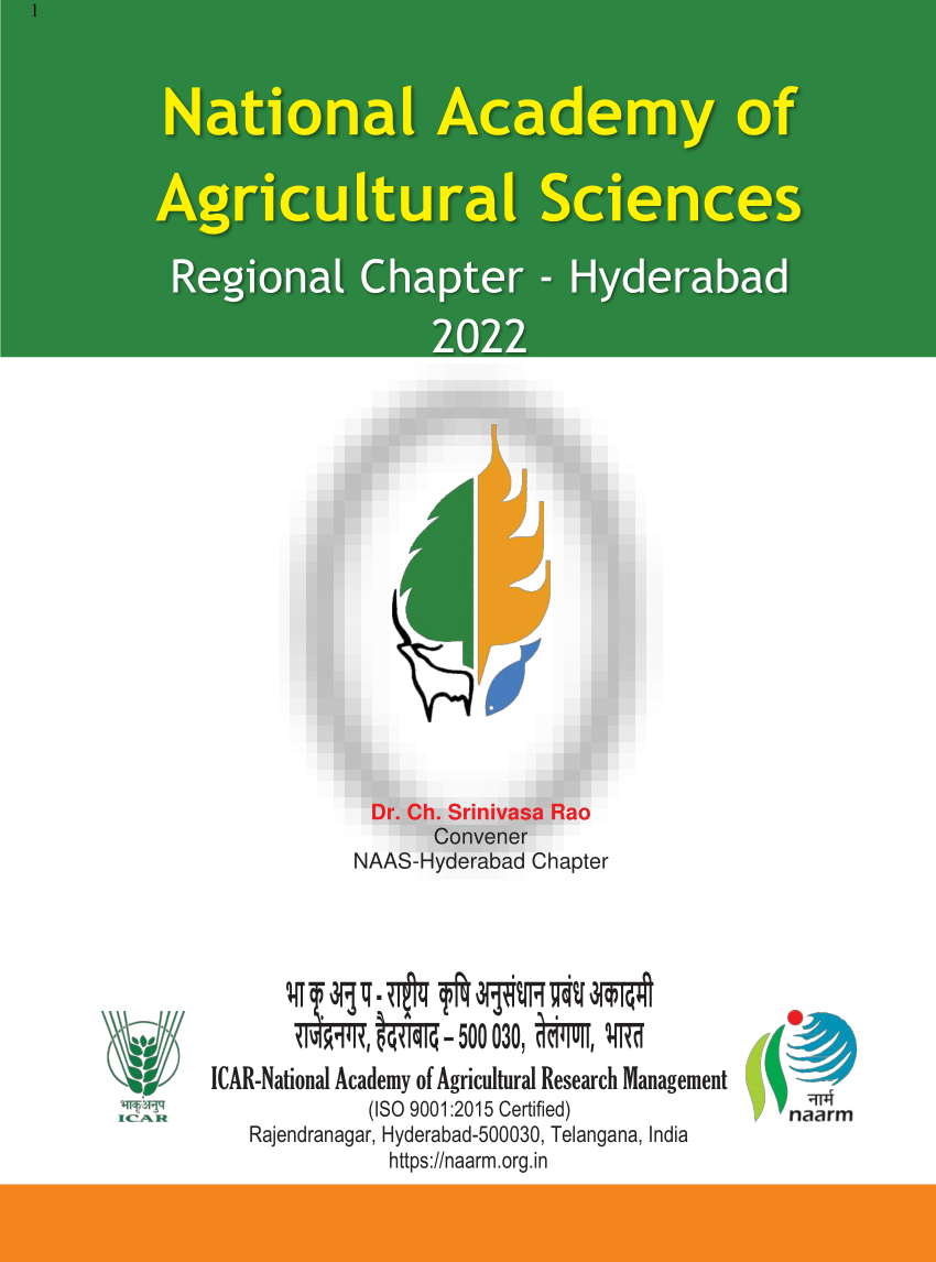 (PDF) National Academy of Agricultural Sciencies (NAAS)-Hyderabad ...
