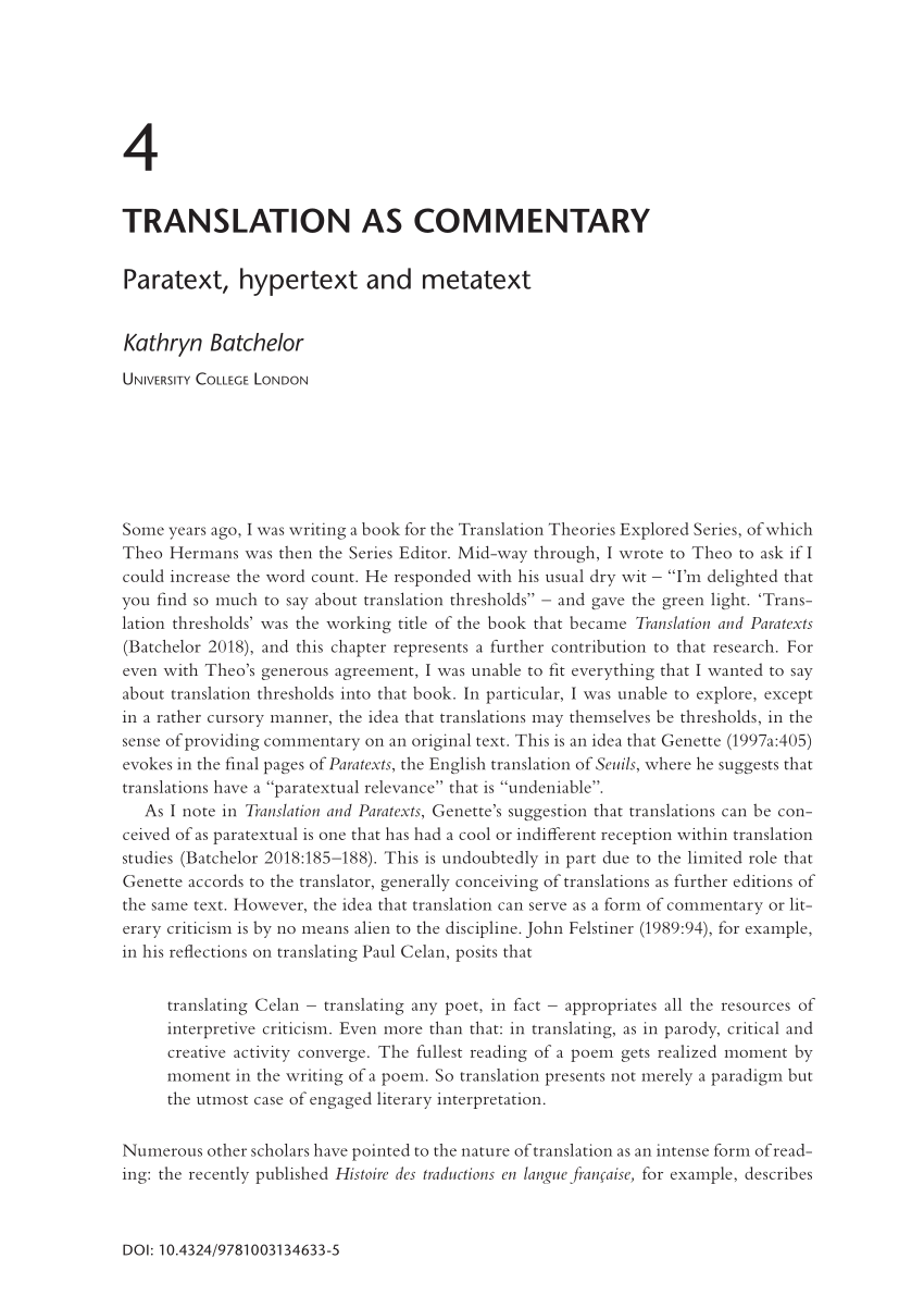 translation commentary dissertation