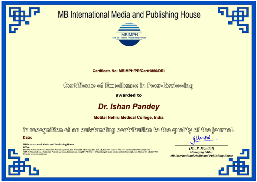 (PDF) Reviewer Certificate MB International