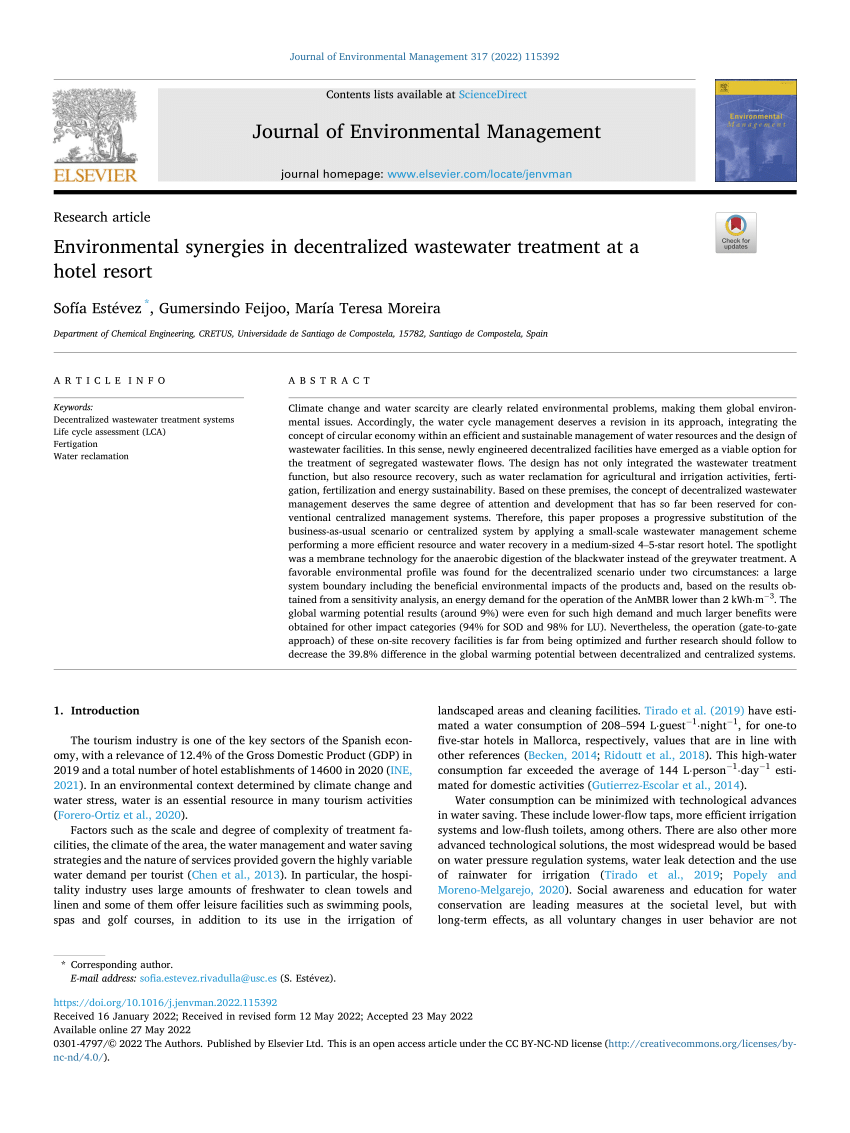 Environmental assessment of urine, black and grey water separation for  resource recovery in a new district compared to centralized wastewater  resources recovery plant - ScienceDirect