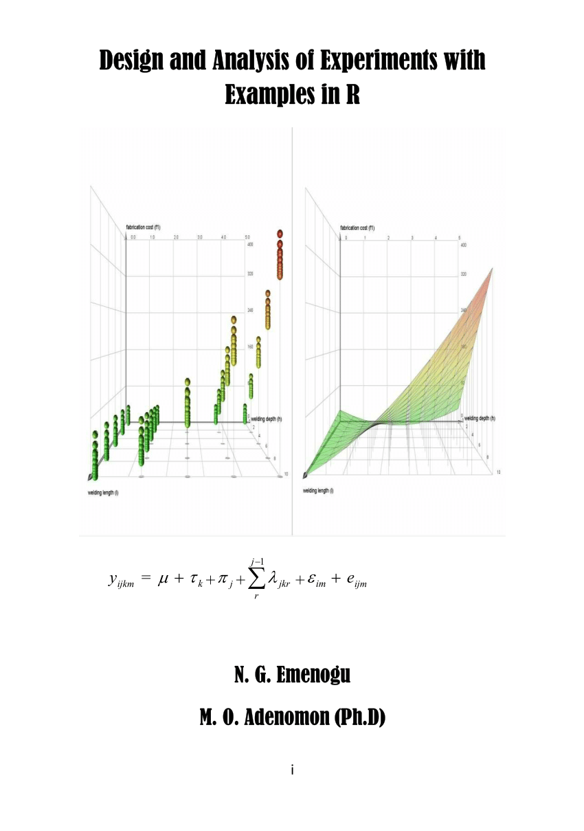 design and analysis of experiments in r