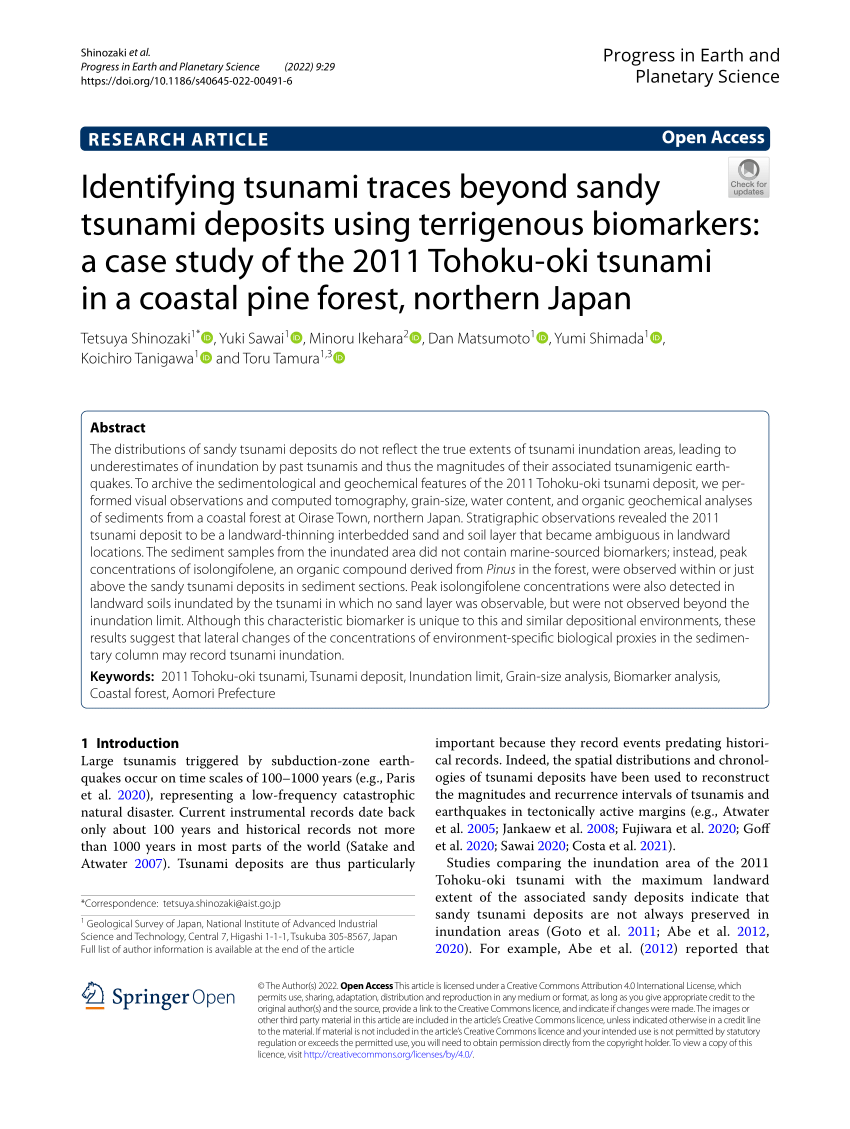 tohoku tsunami case study