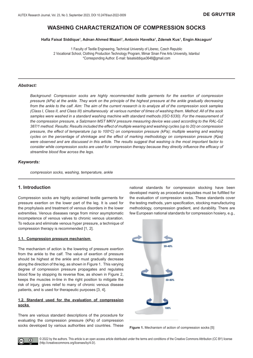 PDF) Washing Characterization of Compression Socks