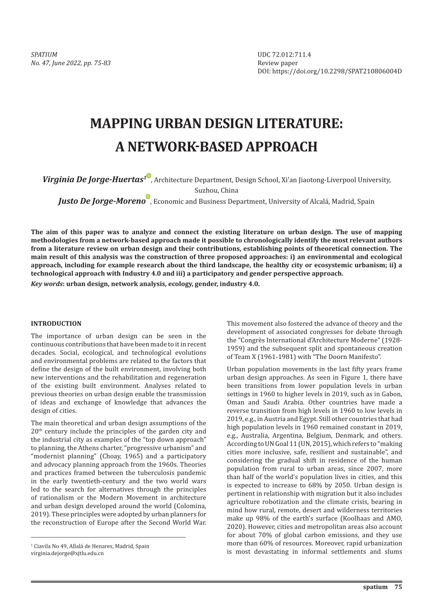 urban plan literature review