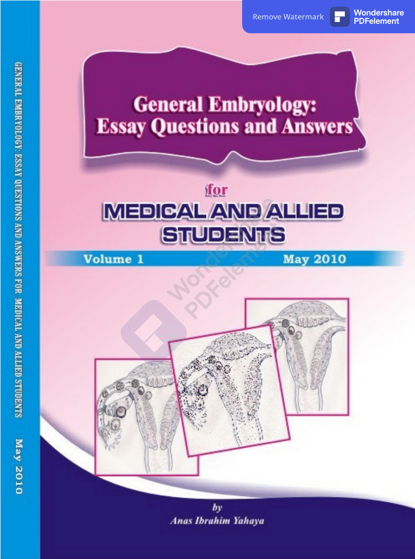 essay questions on embryology