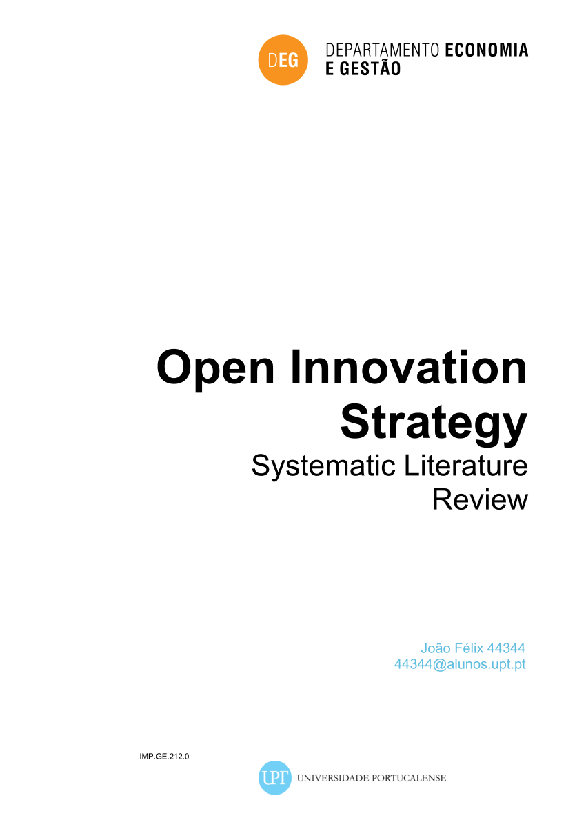 open innovation literature review