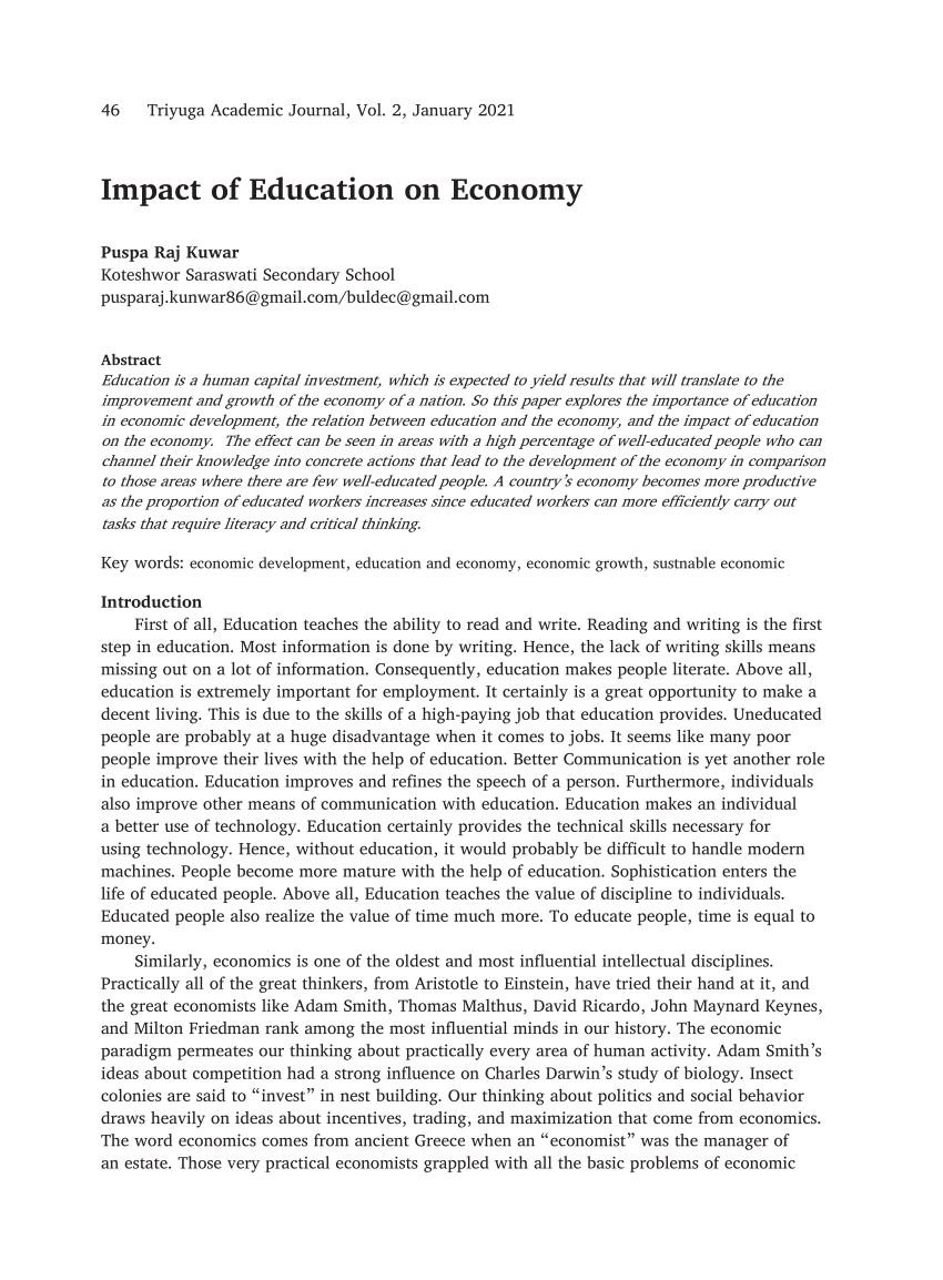 Economic Consequences of Education Regulation Changes