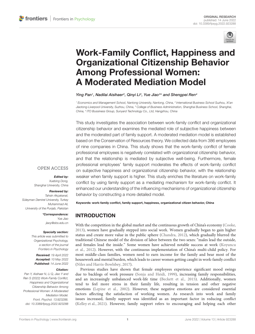 research paper about family conflict
