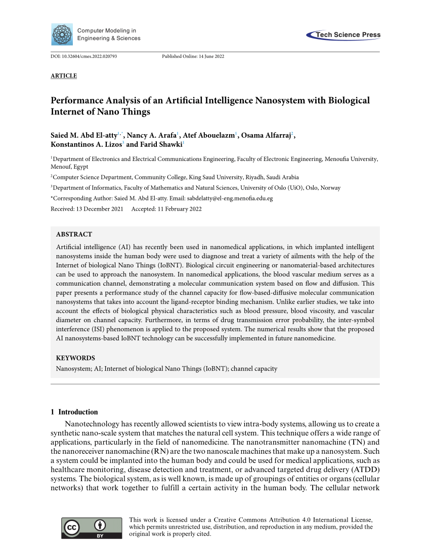 internet of nano things research paper