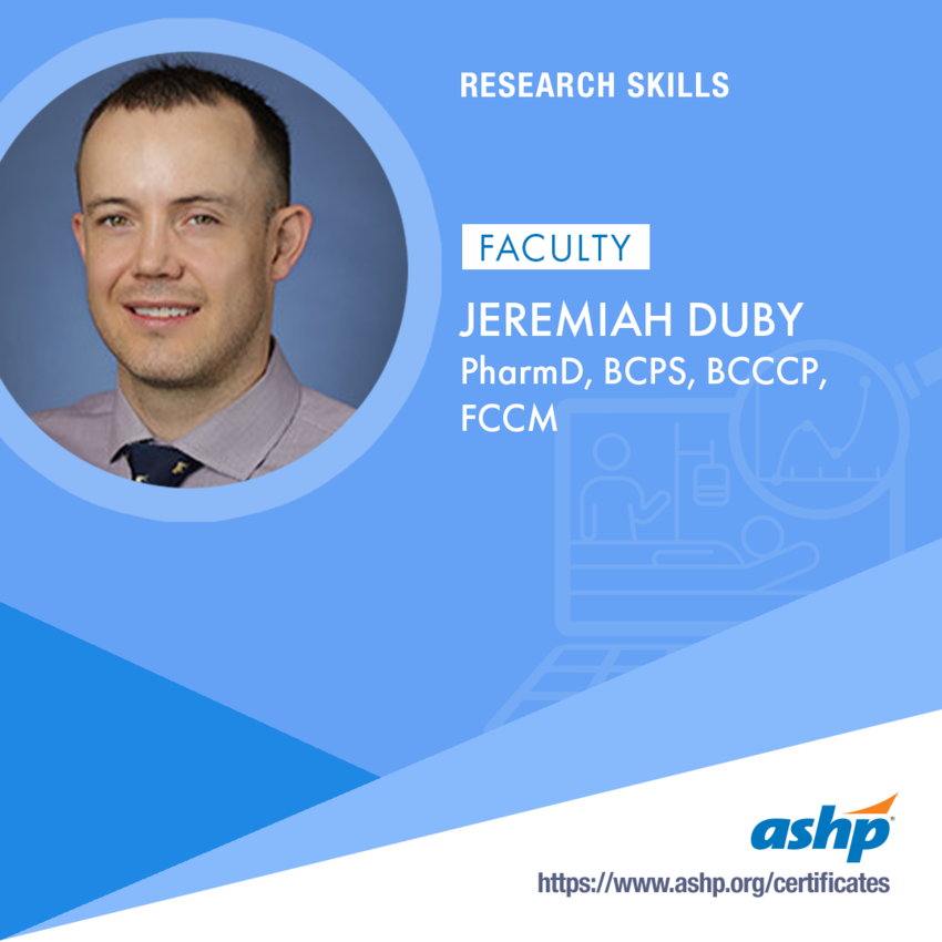 (PDF) Research Skills Certificate ASHP (on demand) https://elearning