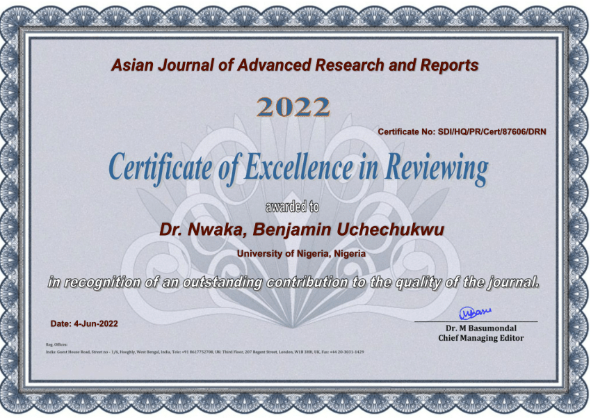 asian journal of research and reports in urology