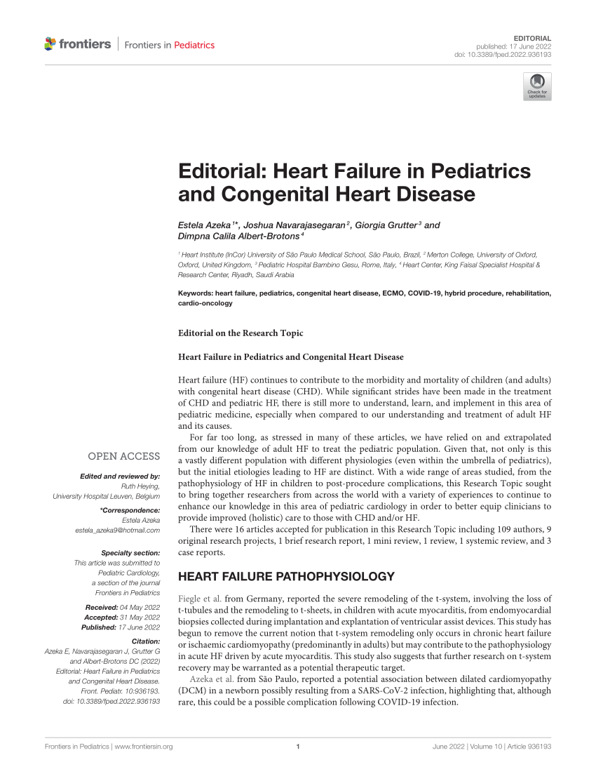 research article on heart failure