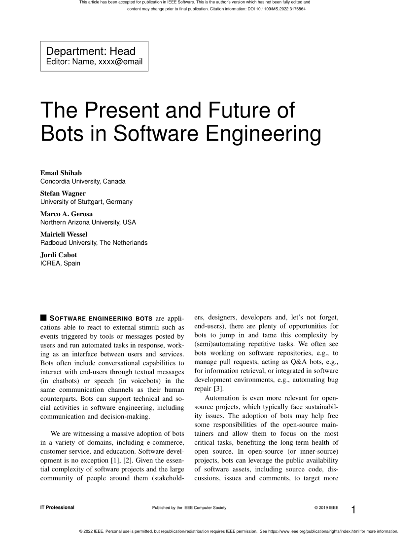 essay on future of software engineering