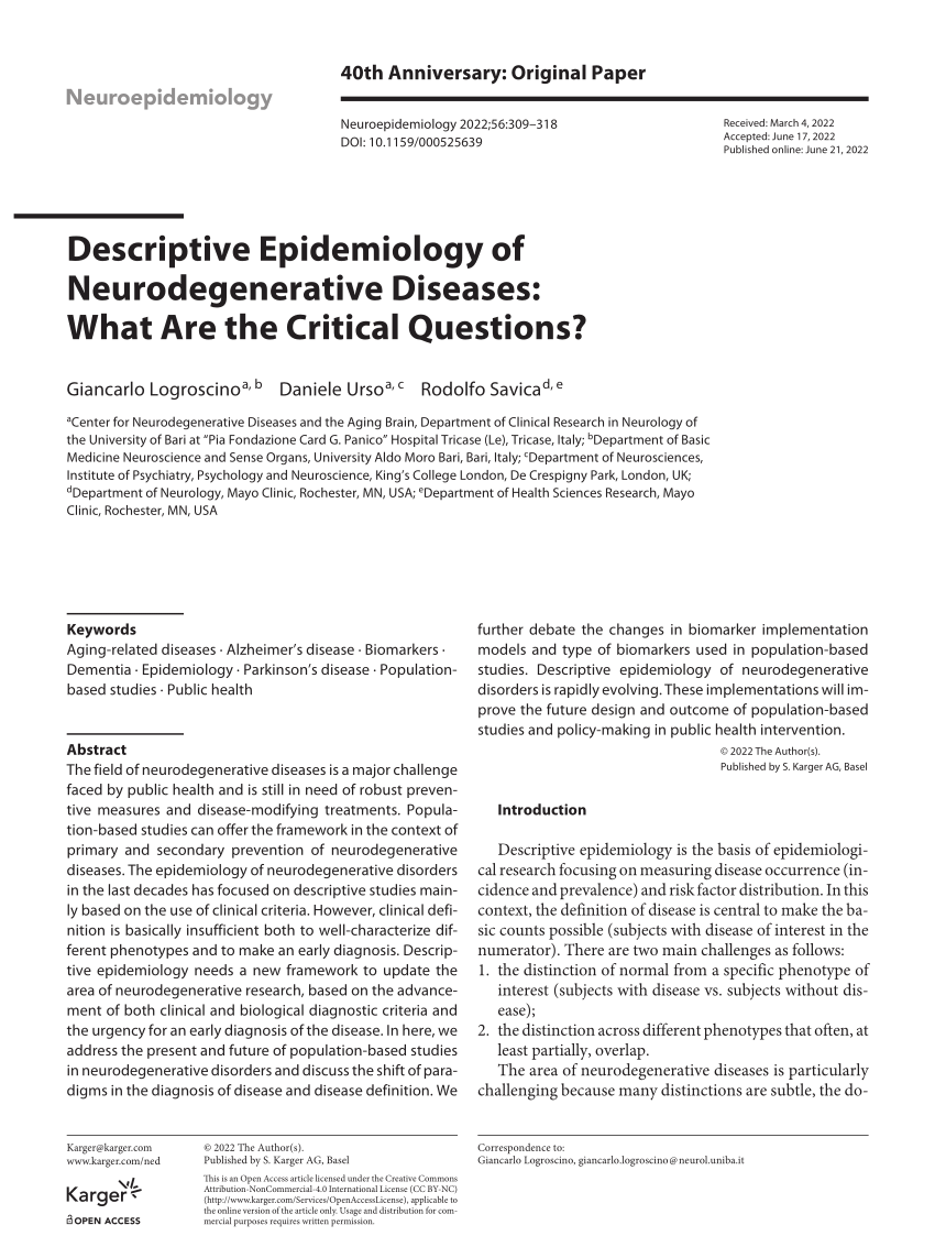 descriptive epidemiology research questions