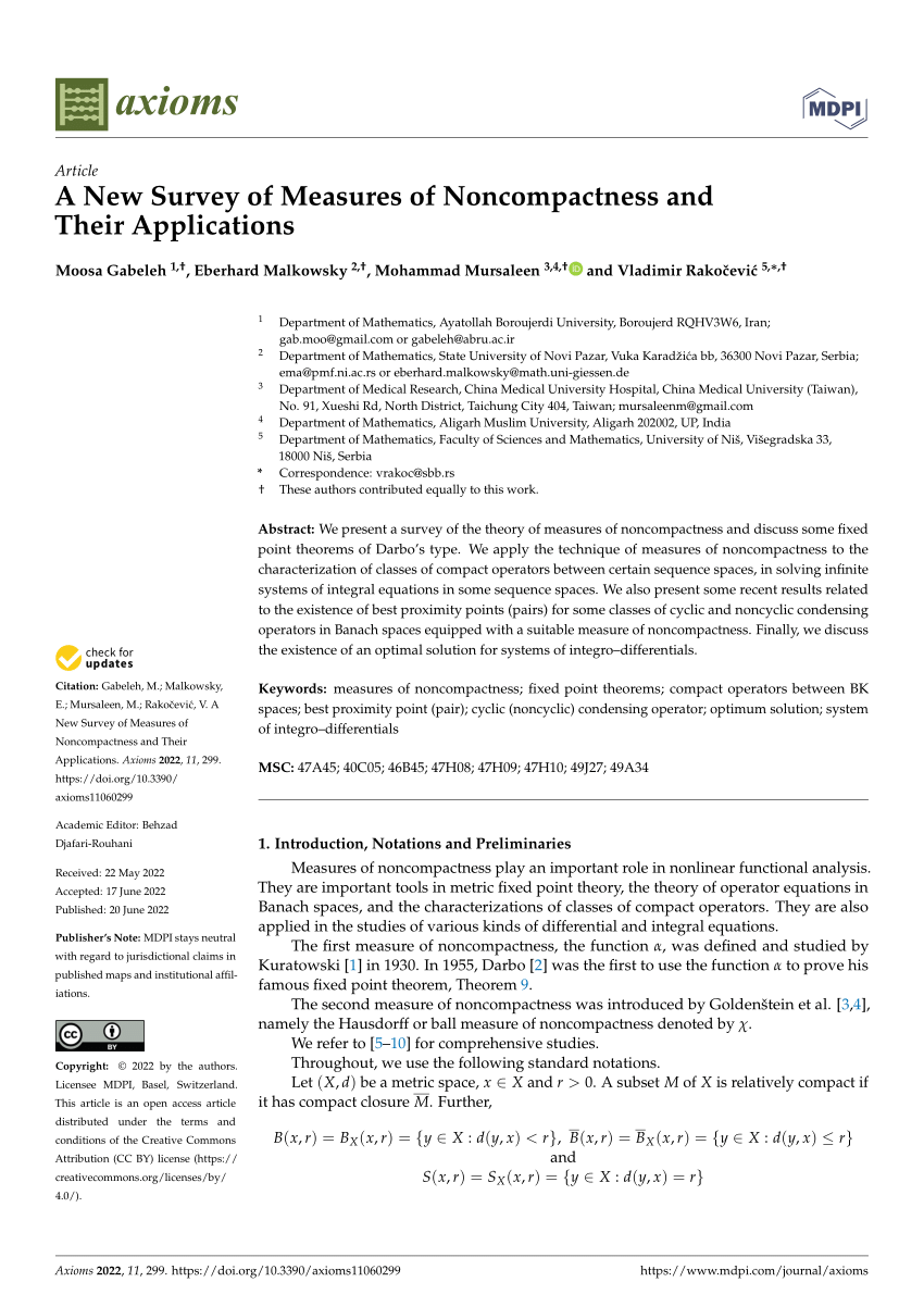 (PDF) A New Survey of Measures of and Their Applications