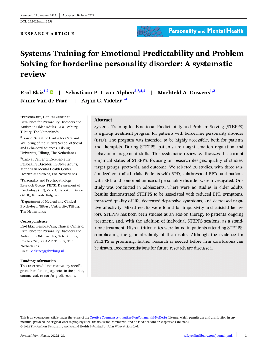systems training for emotional predictability and problem solving pdf