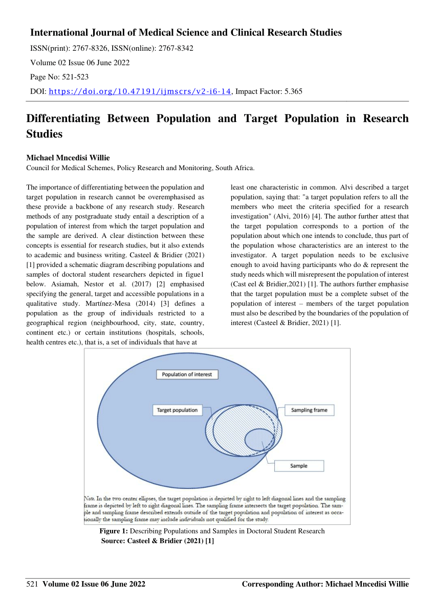 target population in research pdf