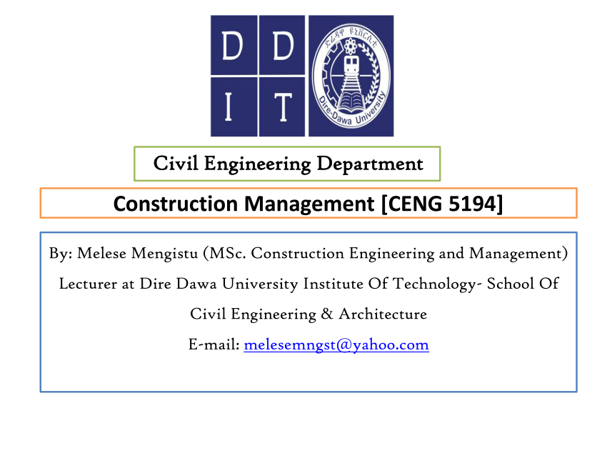 construction engineering management thesis