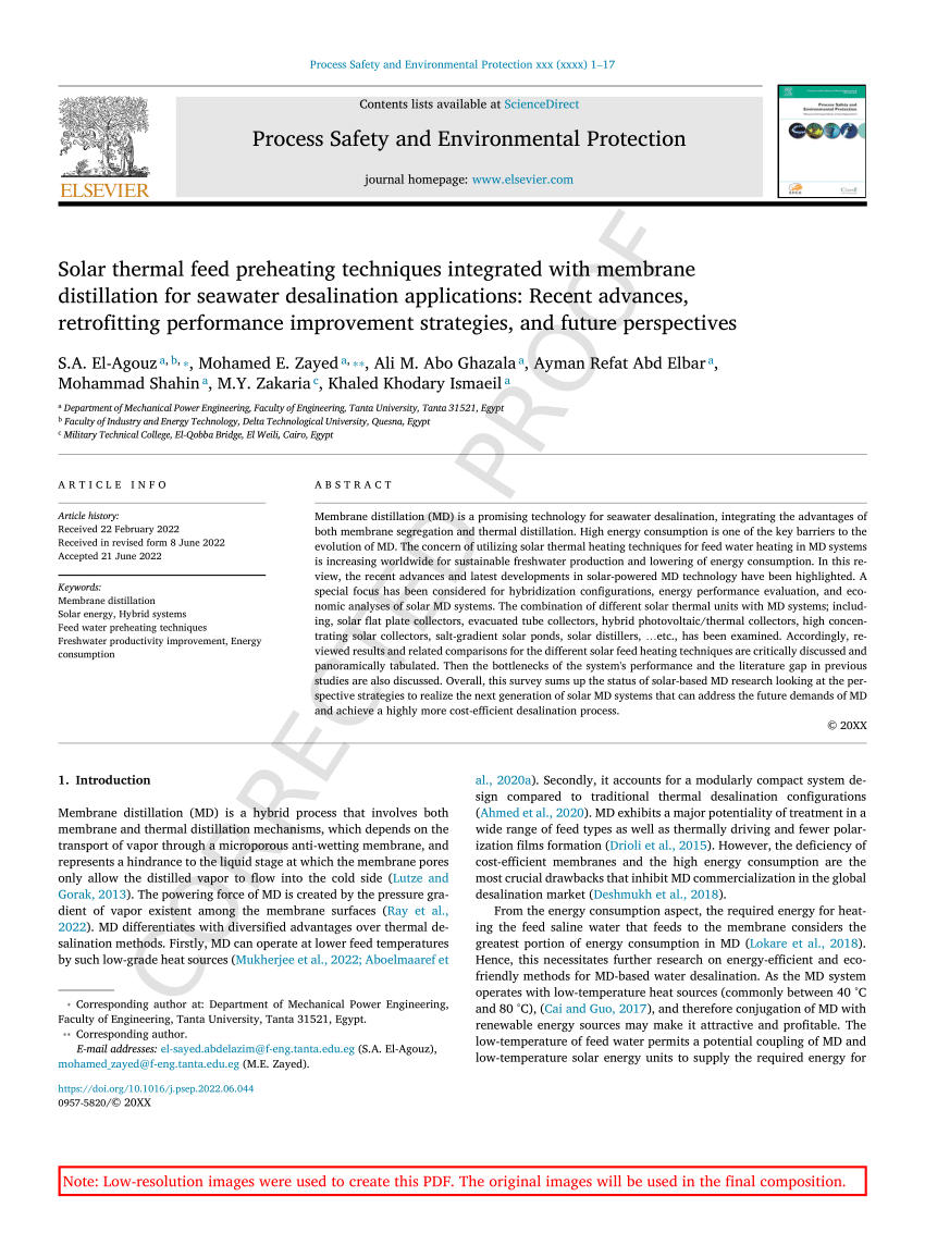 Heat transfer innovations and their application in thermal desalination  processes - ScienceDirect