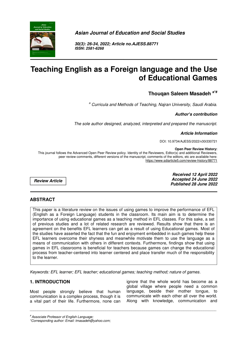 thesis on foreign language education