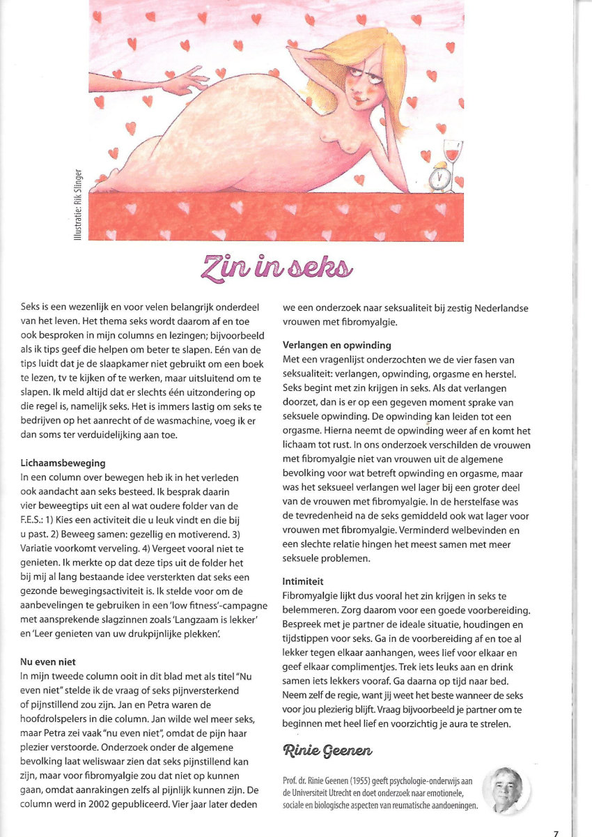 PDF) Zin in seks FES Magazine 2022; 37(198) 7 foto foto
