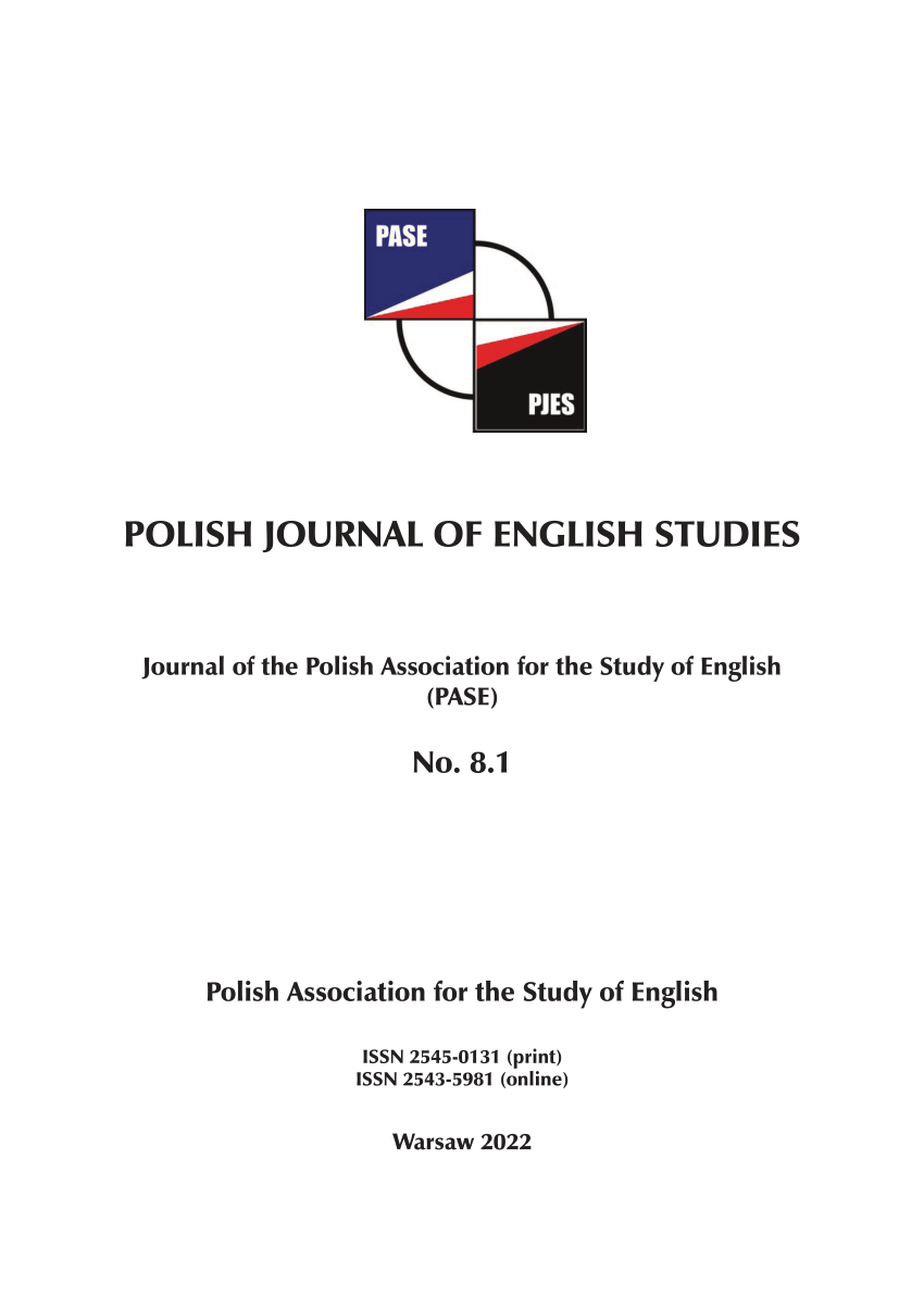 PDF) Polish Journal of English Studies 8.1/2022 photo