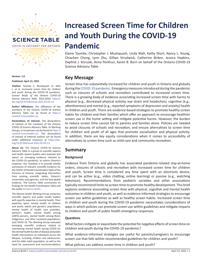 PDF) Increased-Screen-Time-for-Children-and-Youth-During-the-COVID