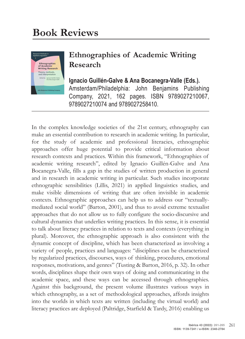 ethnographies of academic writing research theory methods and interpretation