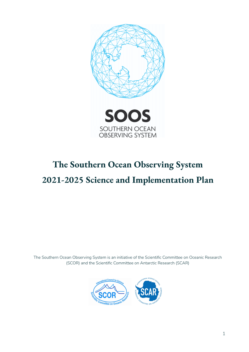 PDF) The Southern Ocean Observing System 2021-2025 Science and