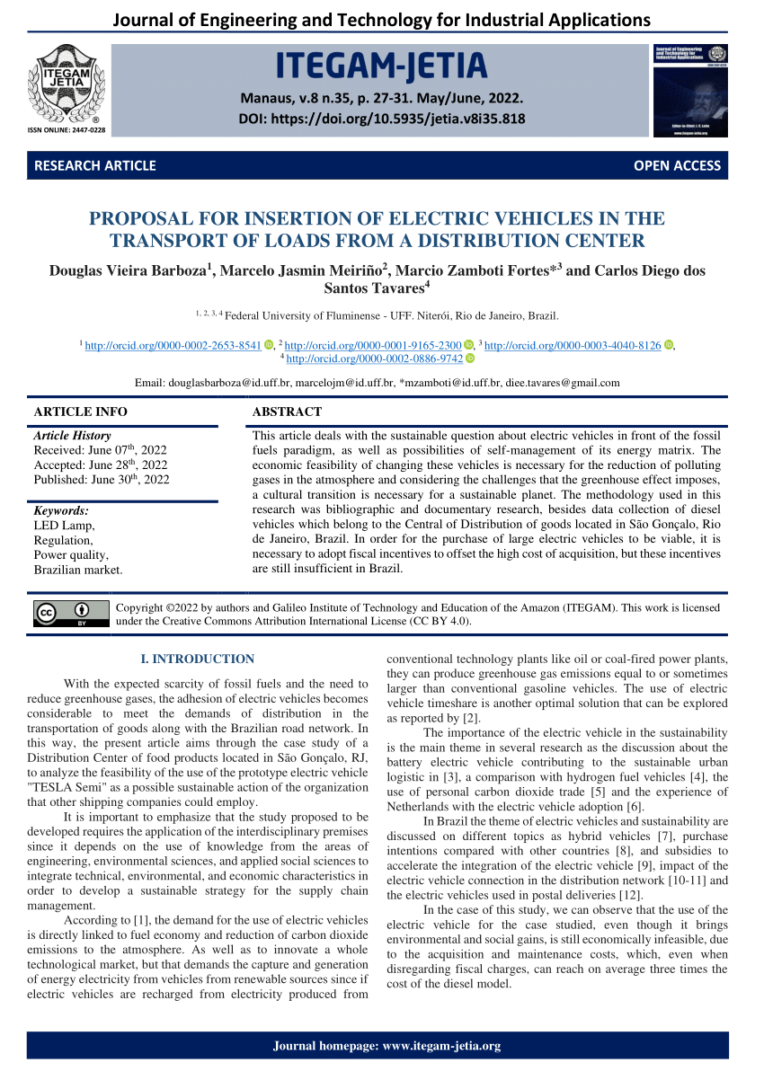 research proposal on electric vehicles