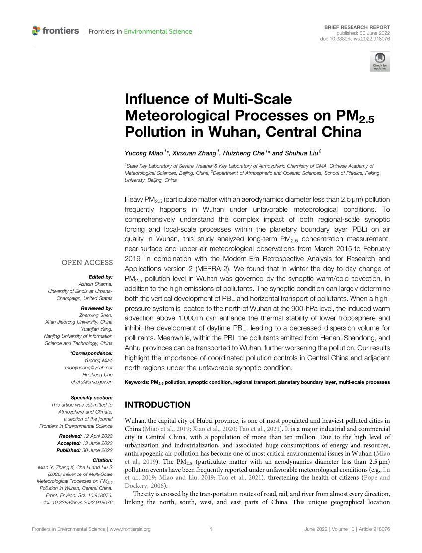 pdf-influence-of-multi-scale-meteorological-processes-on-pm2-5