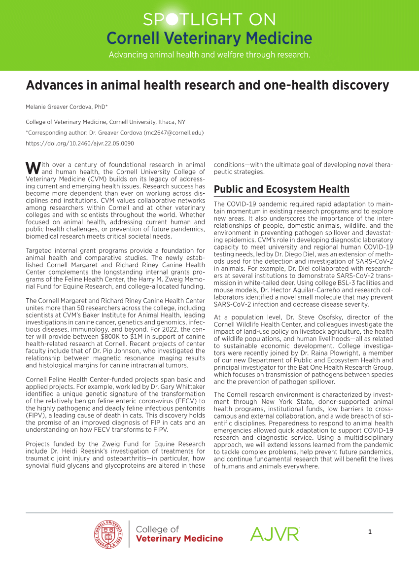 animal health research paper topics