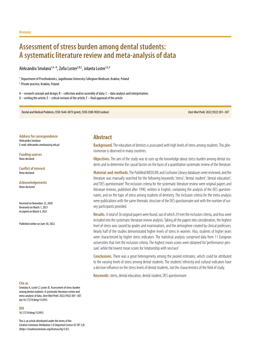 PDF) A Review on the Assessment of Stress Conditions for