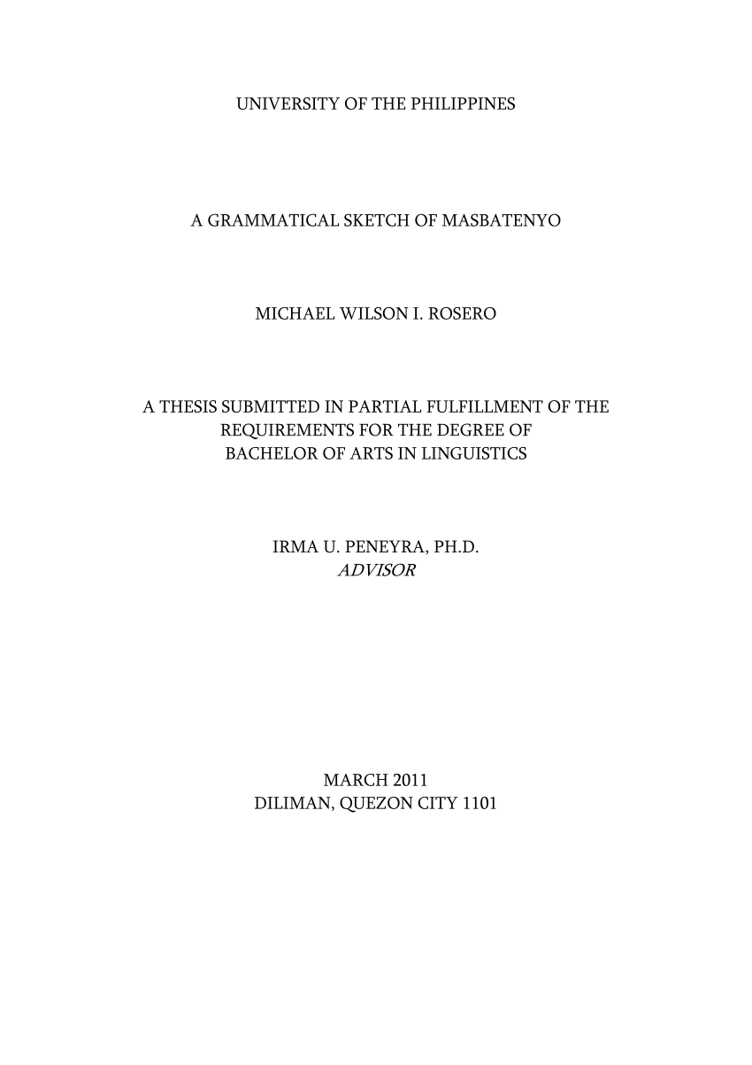 PDF) A Grammatical Sketch of Masbatenyo (2021 version)