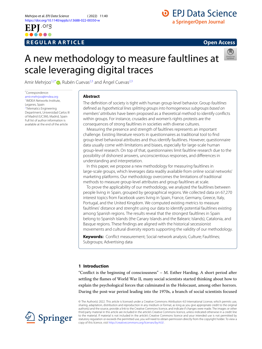PDF) A new methodology to measure faultlines at scale leveraging digital  traces